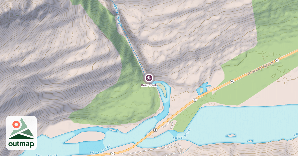 Map of Bear Creek