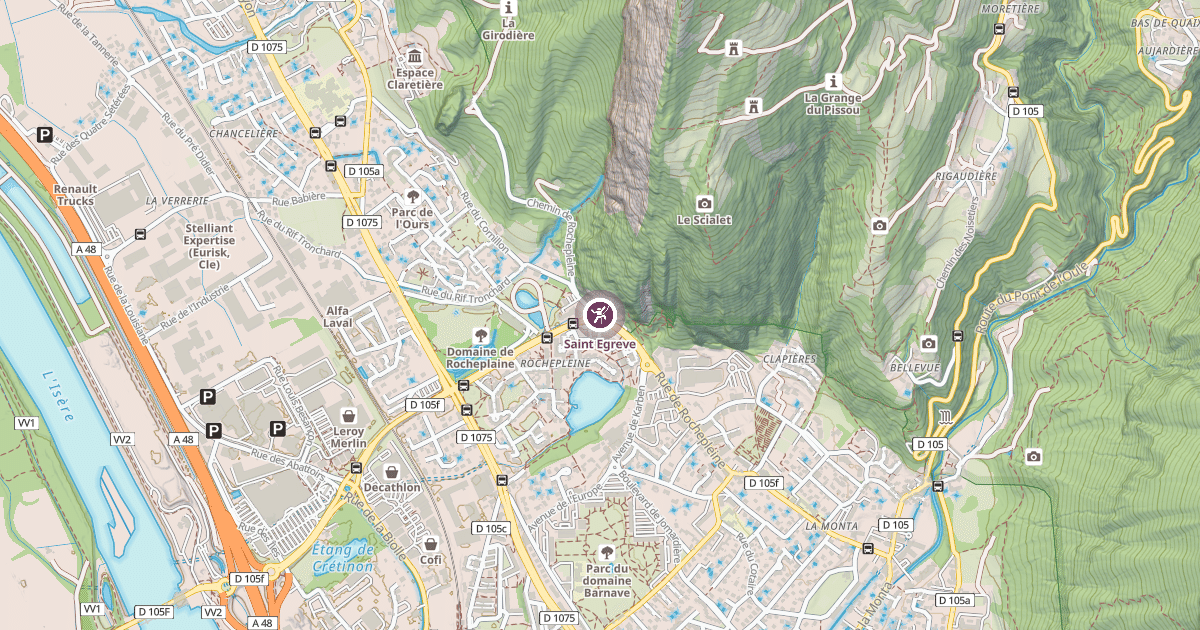 Map preview of Saint Egreve