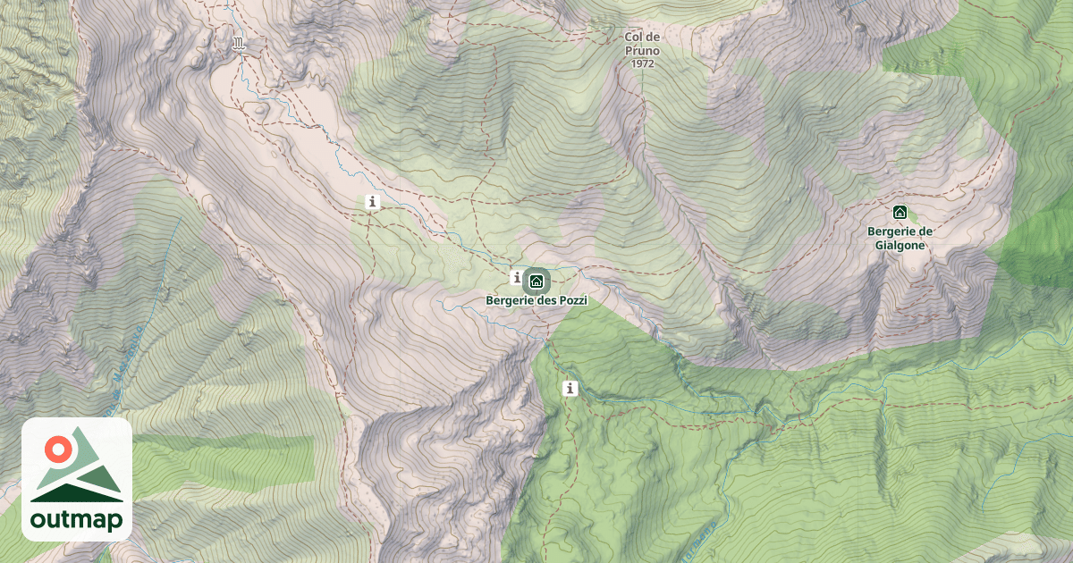 Map of Bergerie des Pozzi