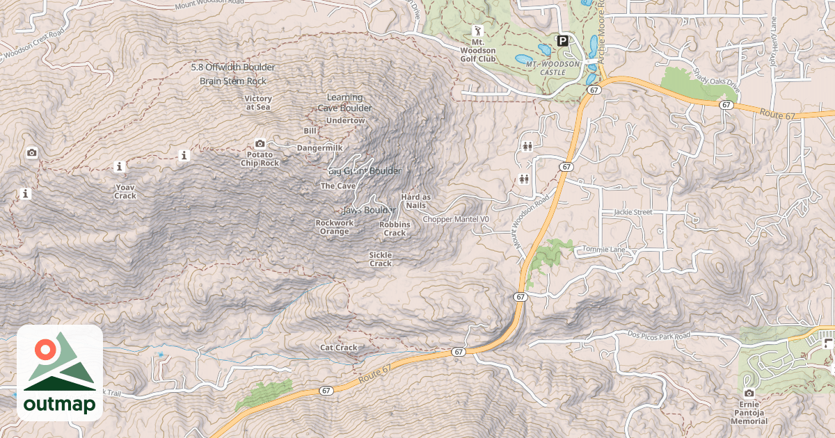 Map of Chopper Mantel