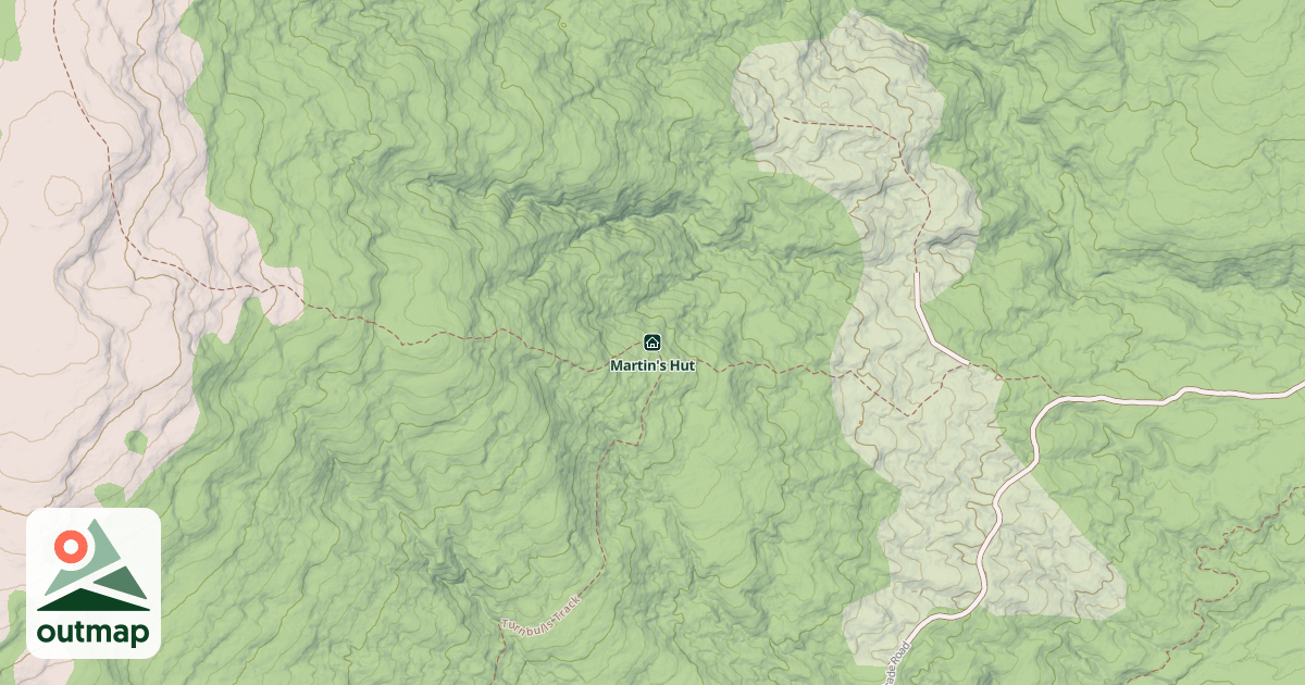 Map of Martin's Hut