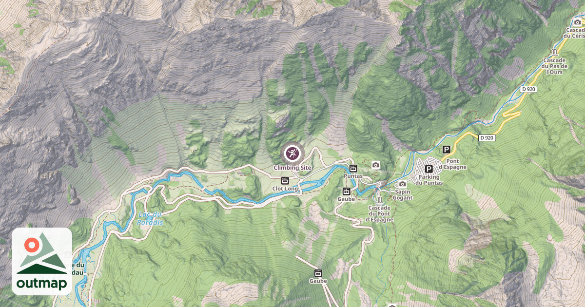Map of Climbing Site