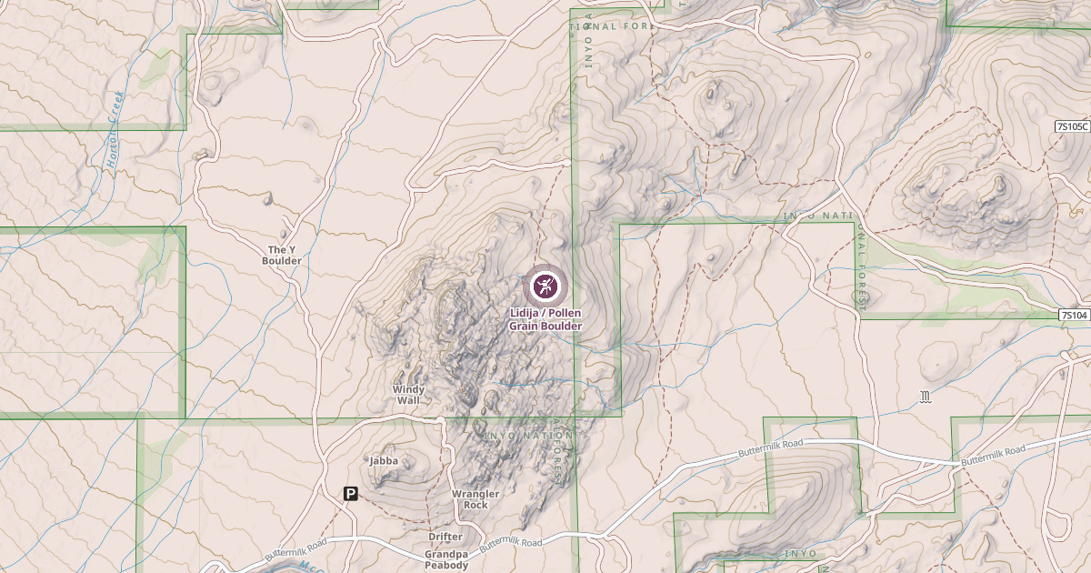 Map preview of Lidija / Pollen Grain Boulder