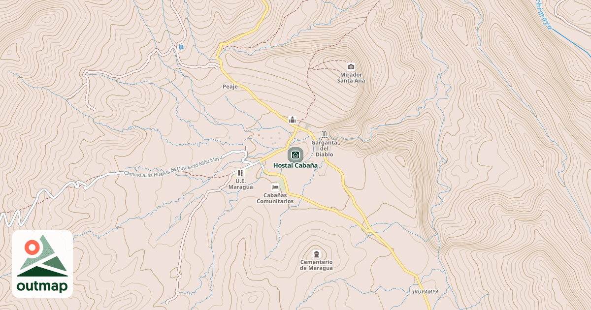 Map of Hostal Cabaña