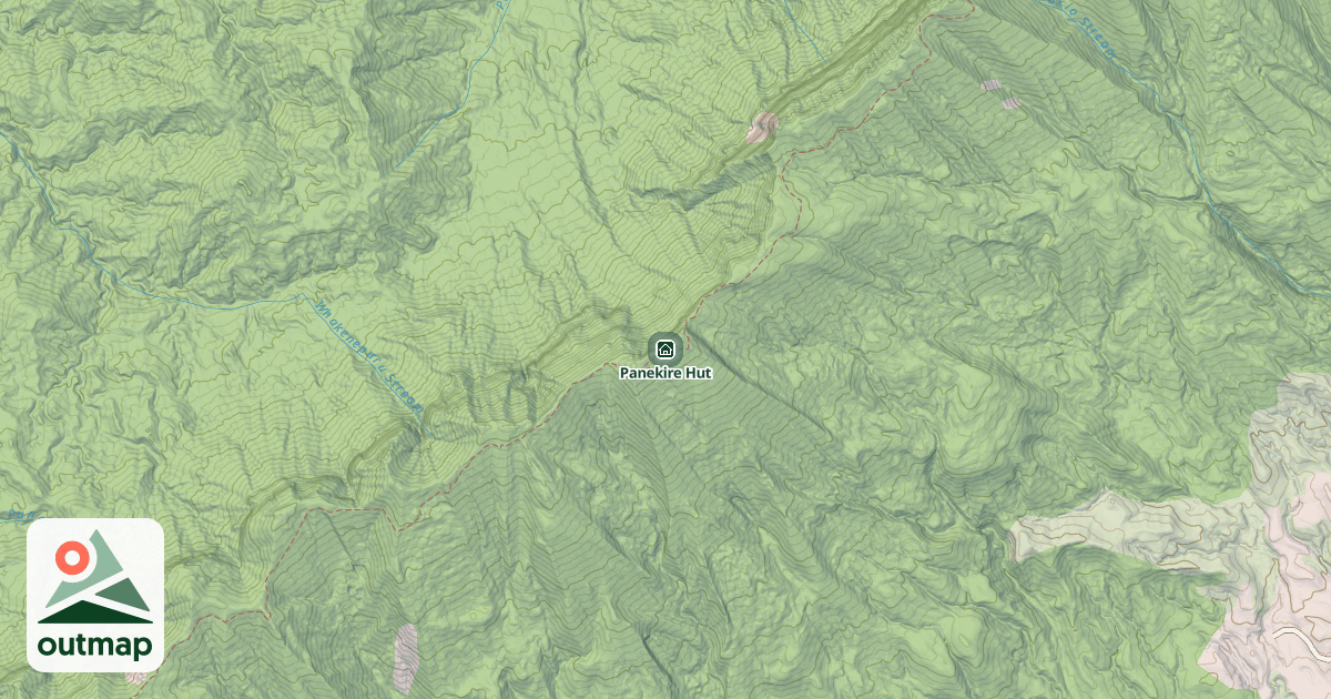 Map of Panekire Hut