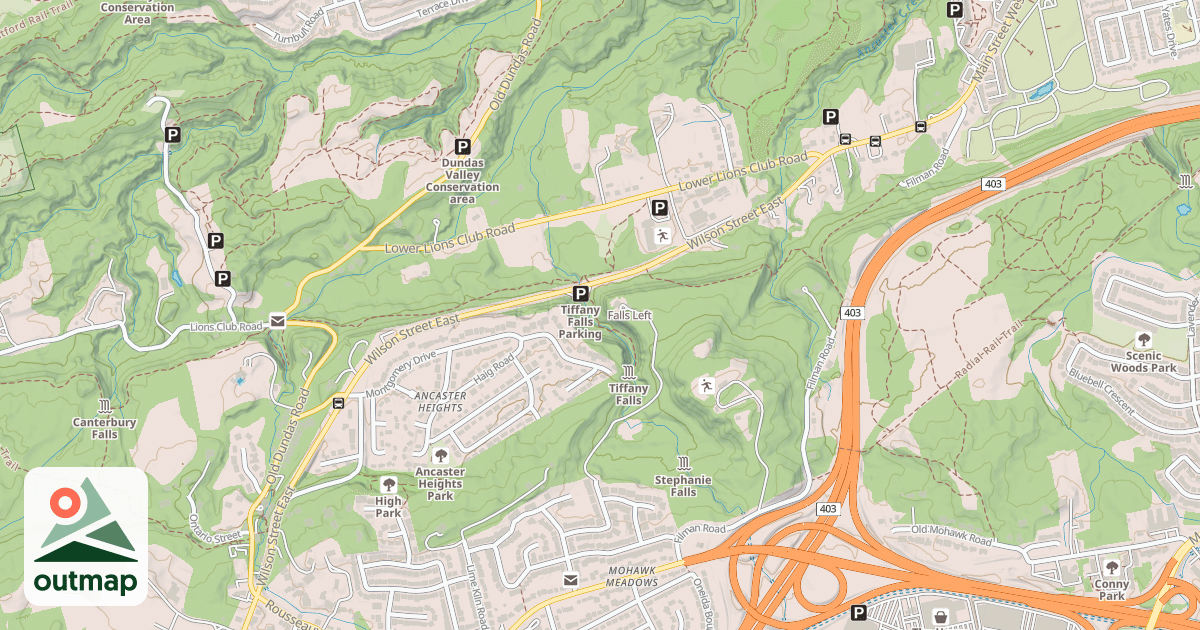 Map of Falls Left
