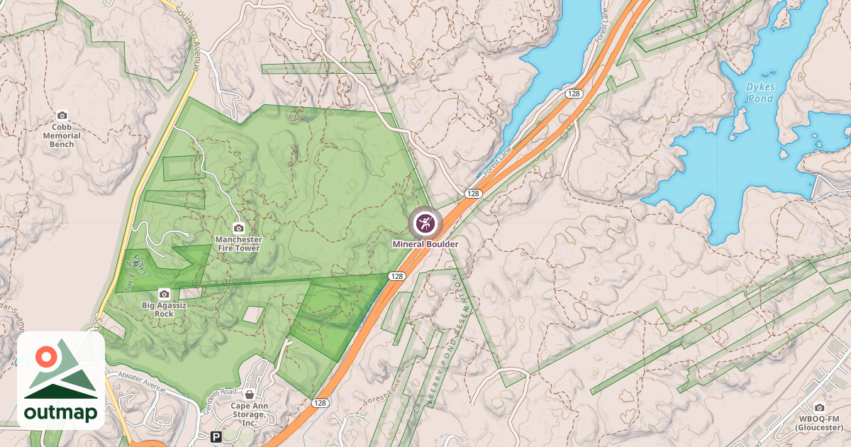 Map of Mineral Boulder