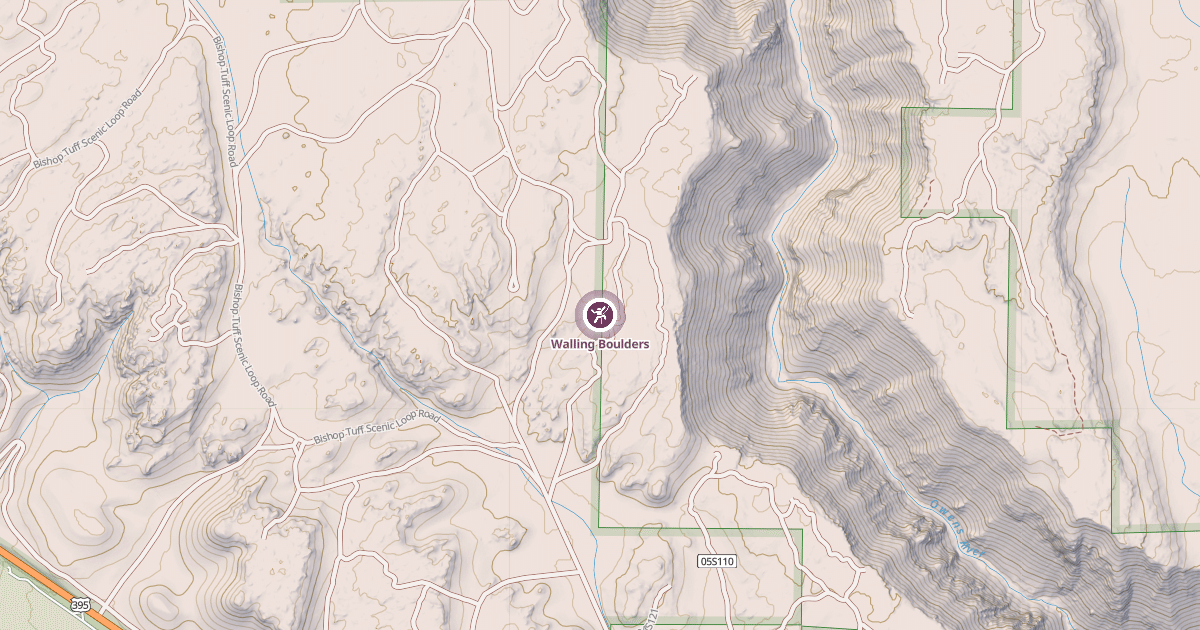 Map preview of Walling Boulders