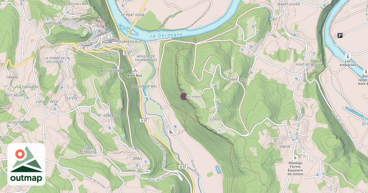 Map of Au Voleur