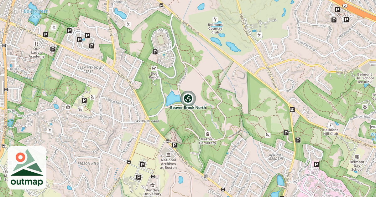Map of Beaver Brook North