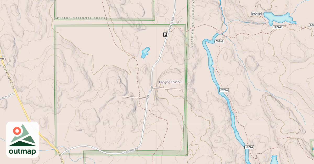 Map of Hanging Chad