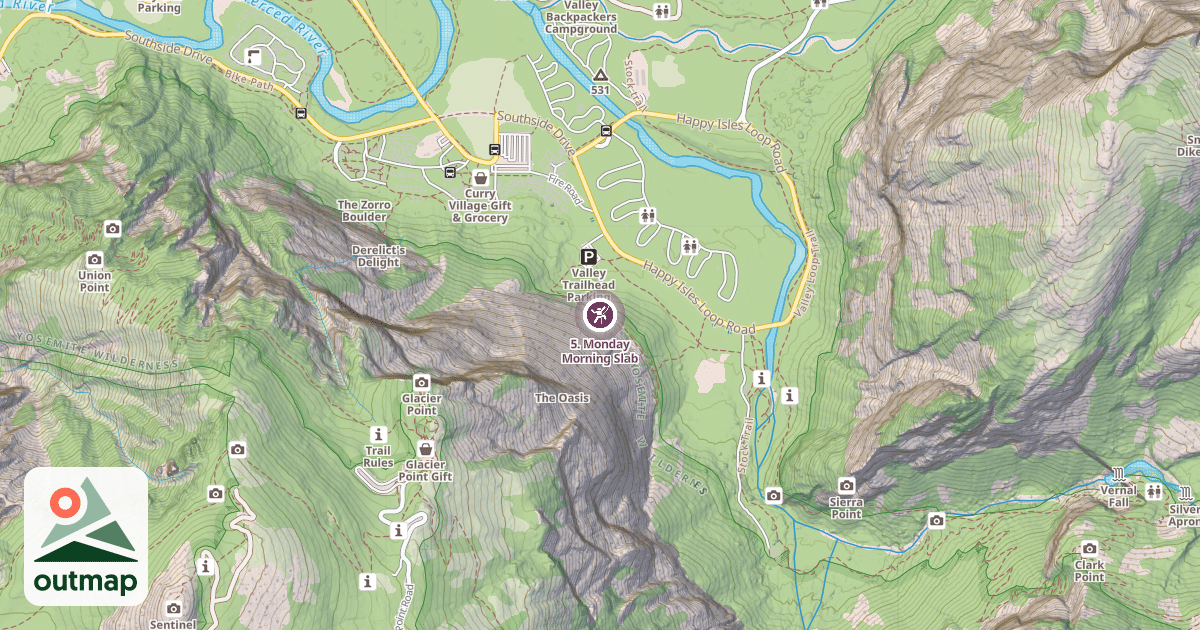 Map of 5. Monday Morning Slab