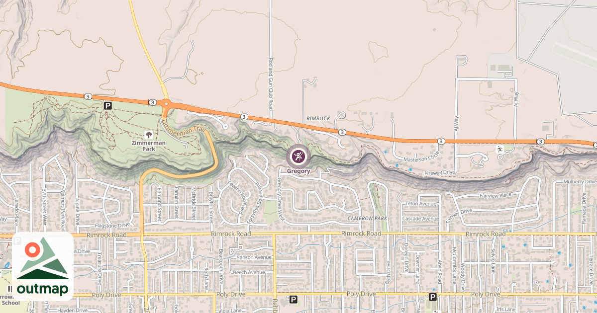 Map of Gregory