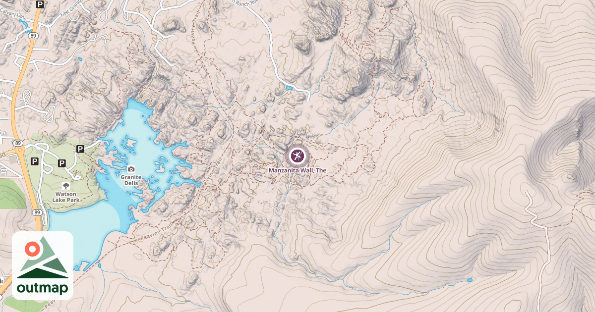 Map of Manzanita Wall, The