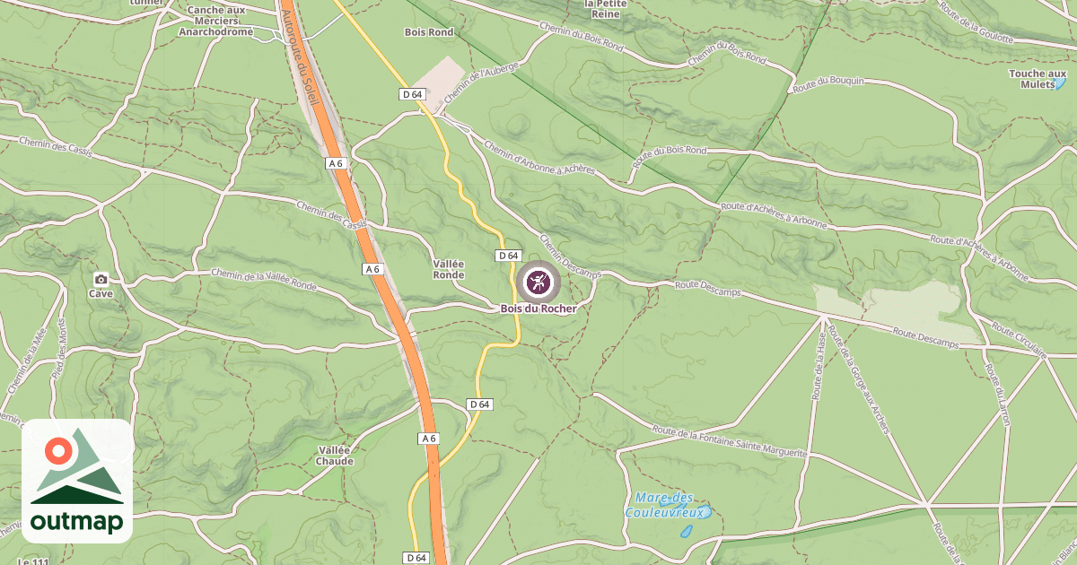 Map of Bois du Rocher