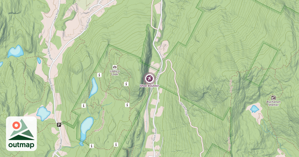 Map of Shoe Boulder