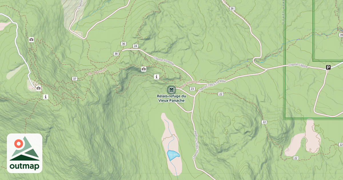 Map of Relais-refuge du Vieux Panache