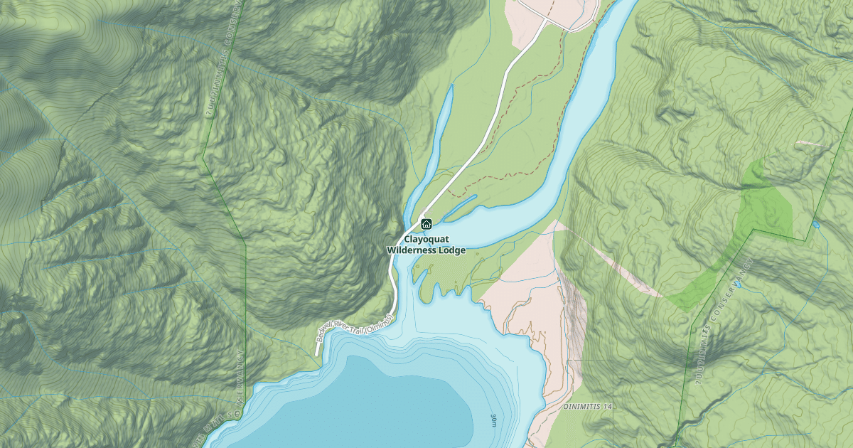 Map preview of Clayoquat Wilderness Lodge