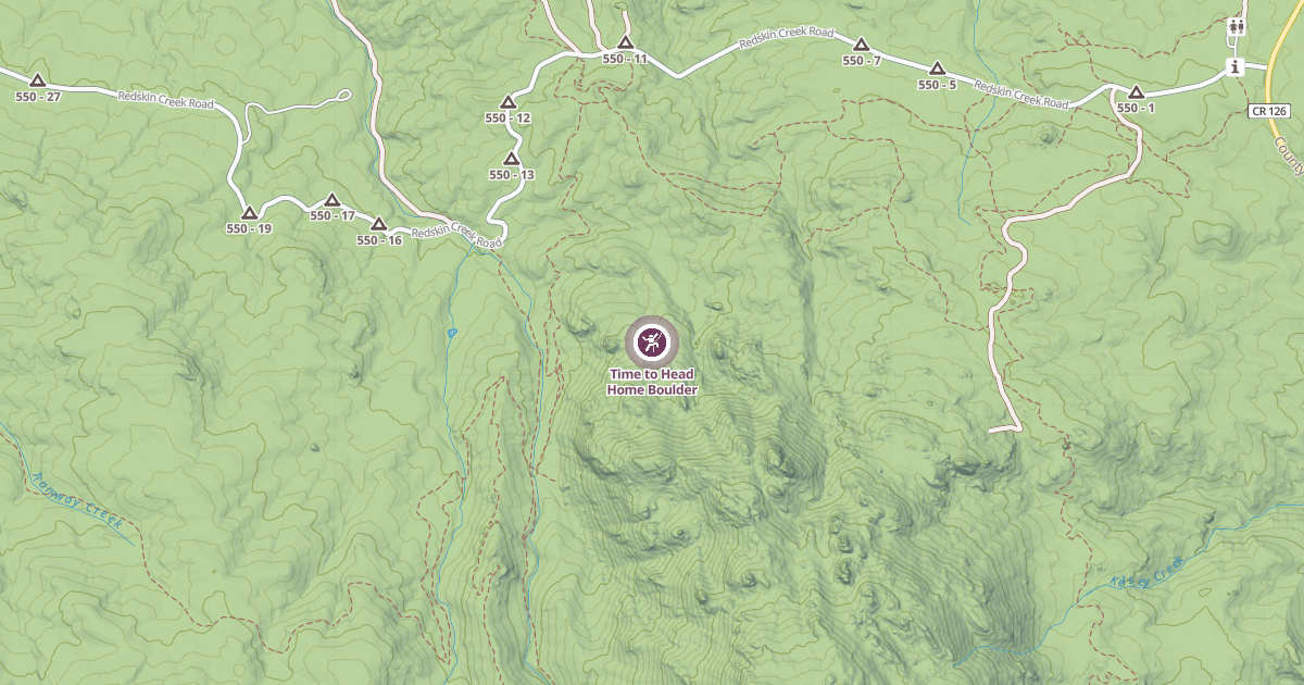 Map preview of Time to Head Home Boulder