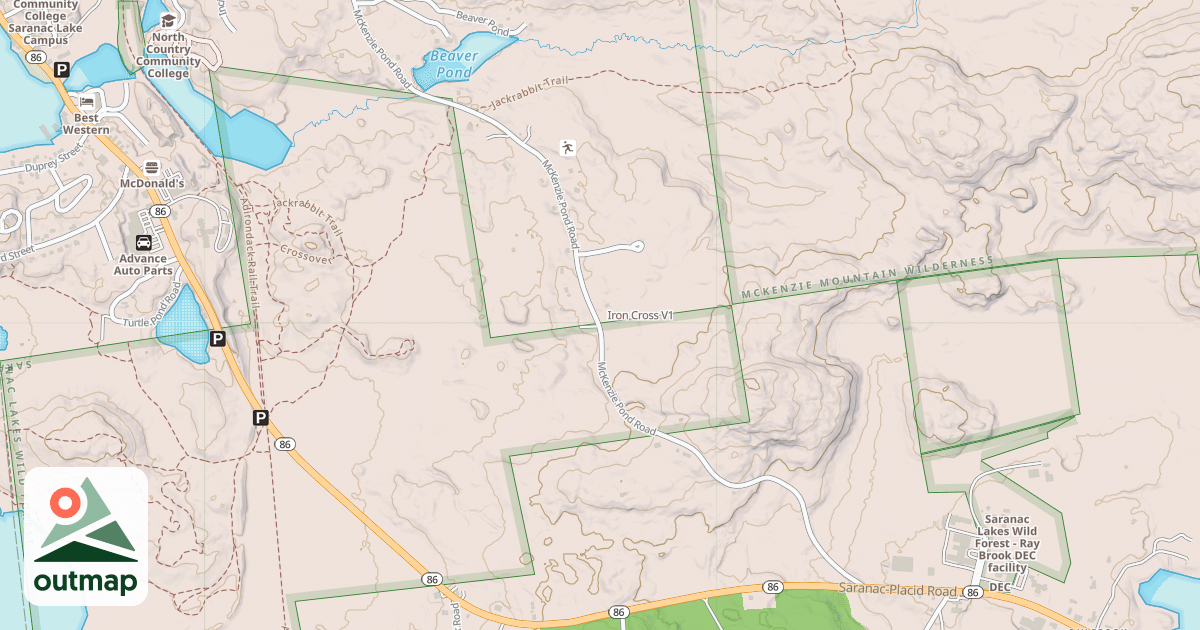 Map of Iron Cross