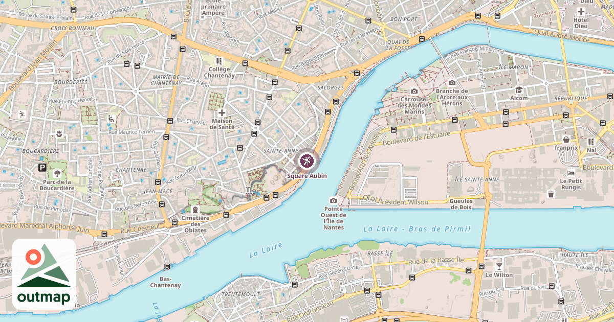 Map of Square Aubin