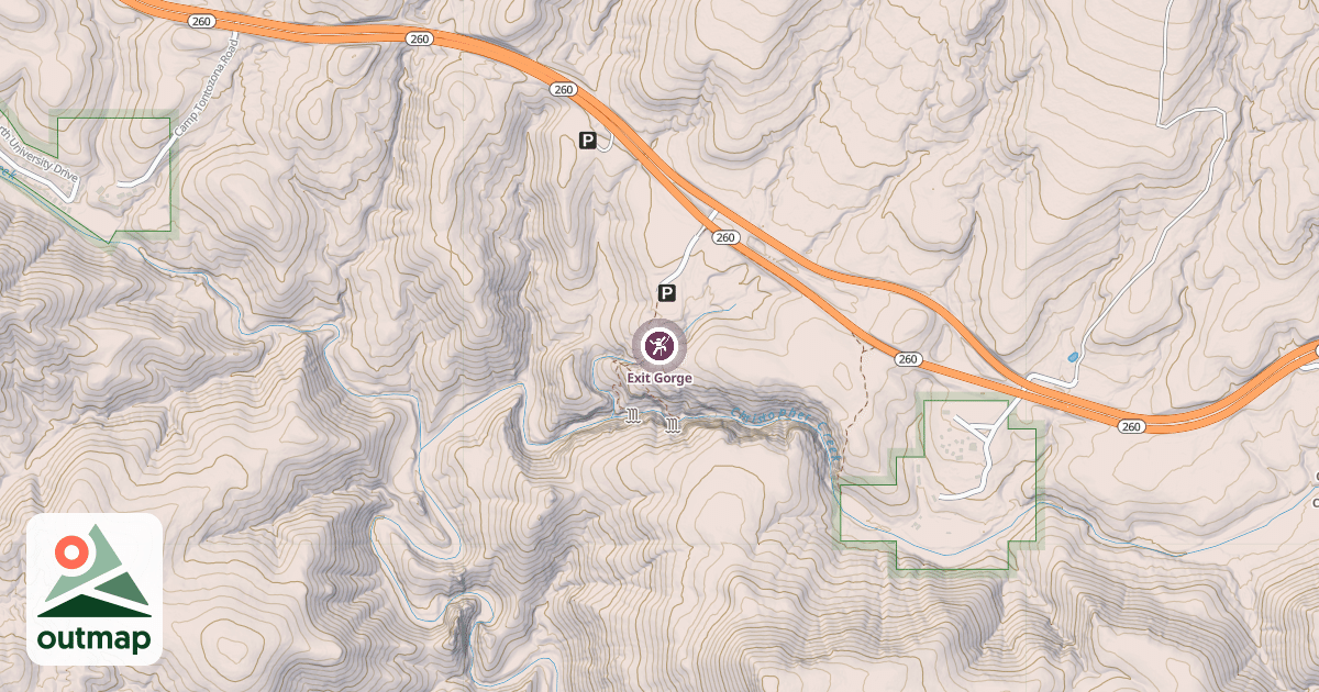 Map of Exit Gorge