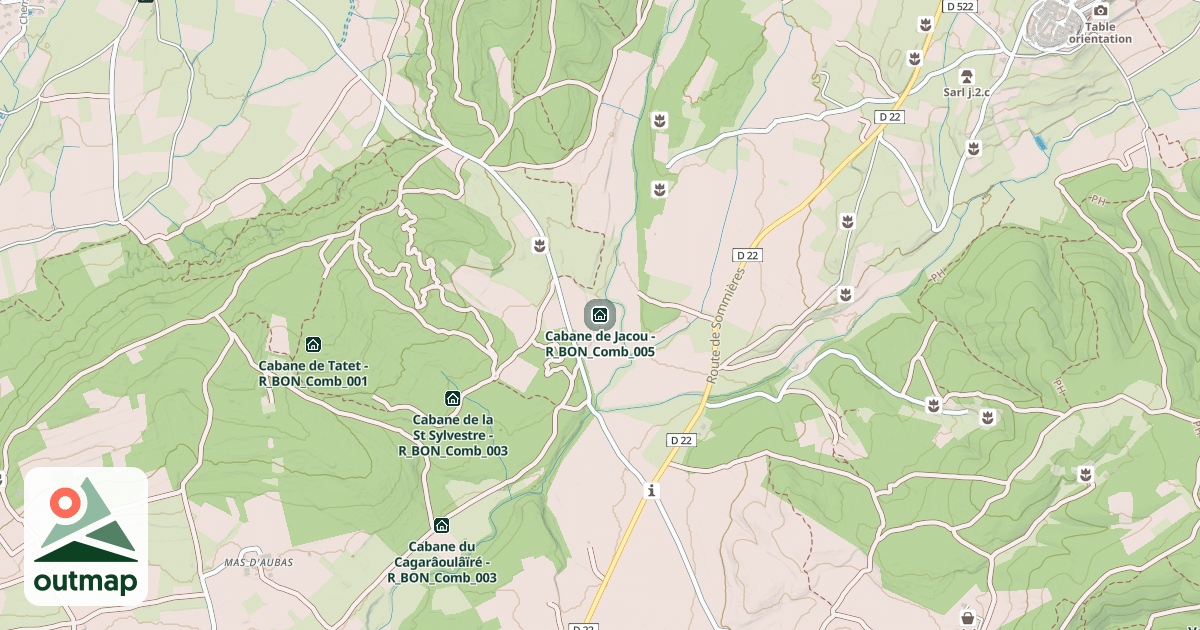 Map of Cabane de Jacou - R_BON_Comb_005