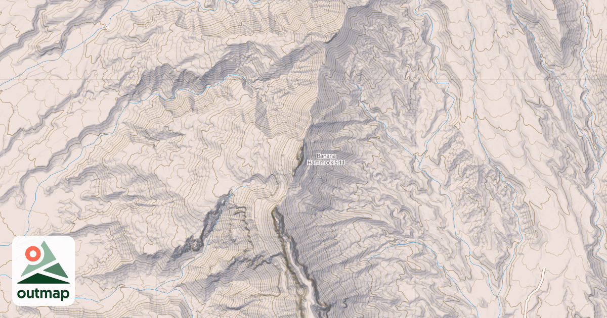 Map of Banana Hammock