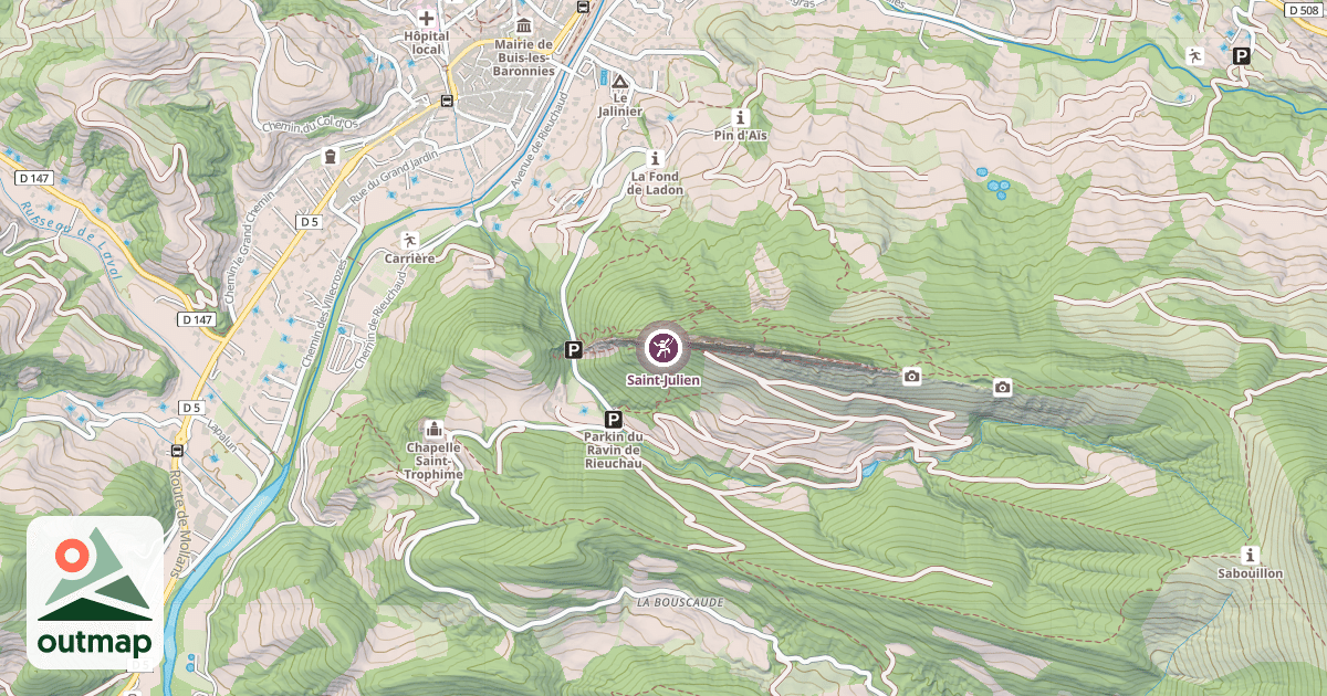 Map of Saint-Julien