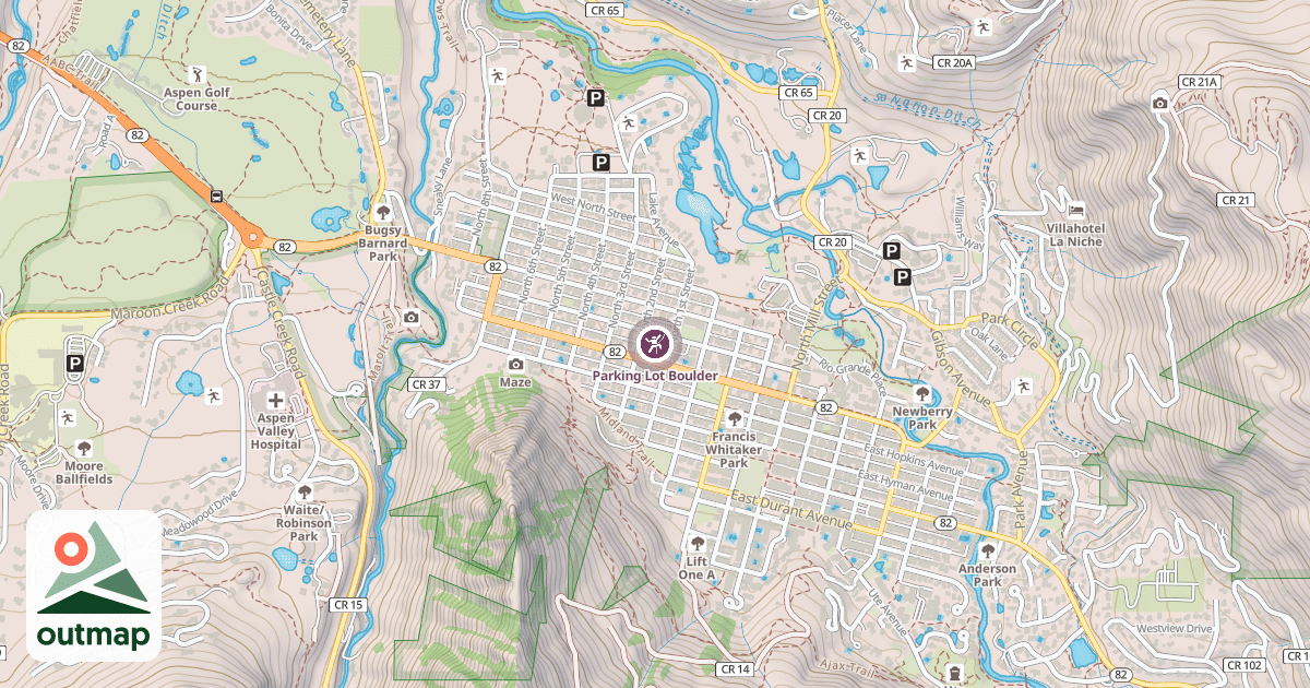 Map of Parking Lot Boulder