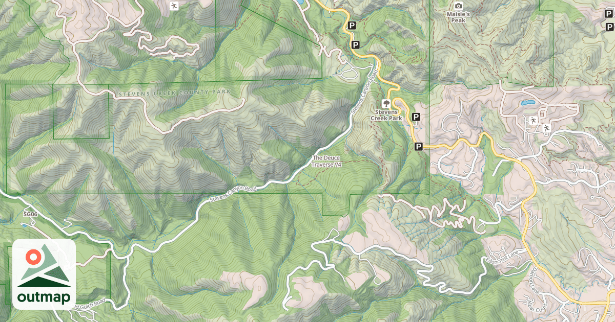 Map of The Deuce Traverse