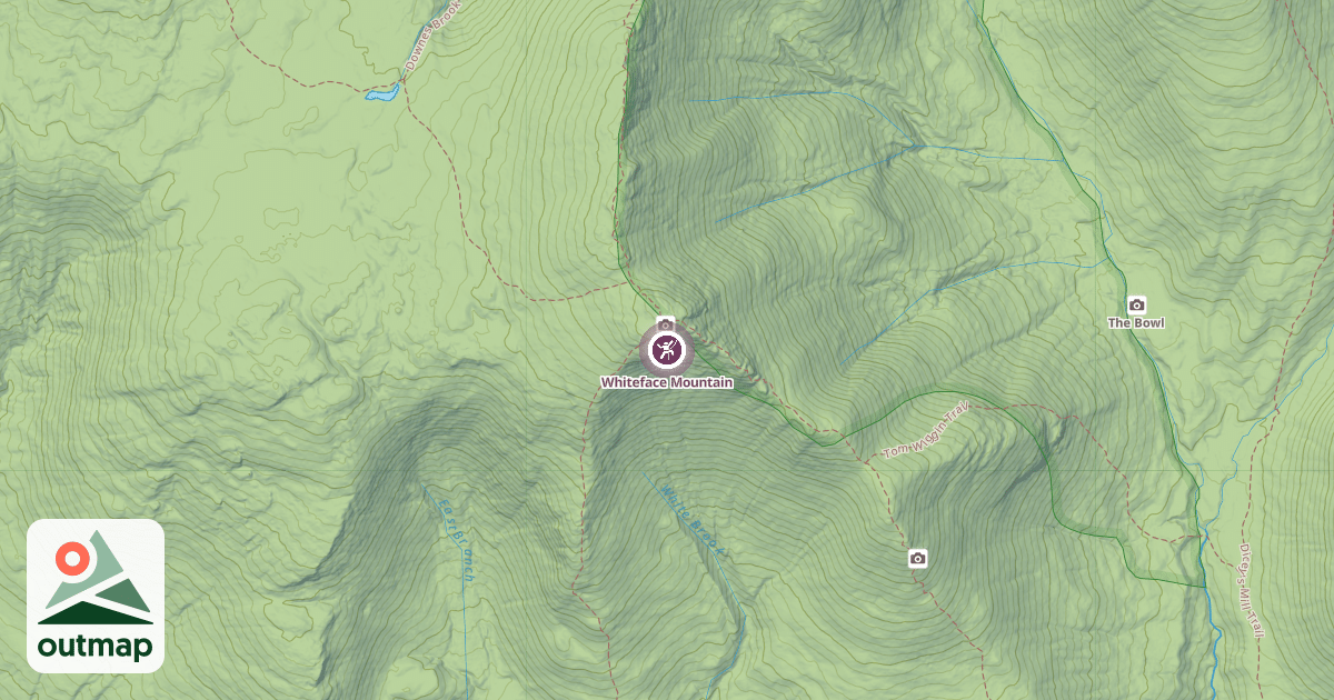 Map of Whiteface Mountain