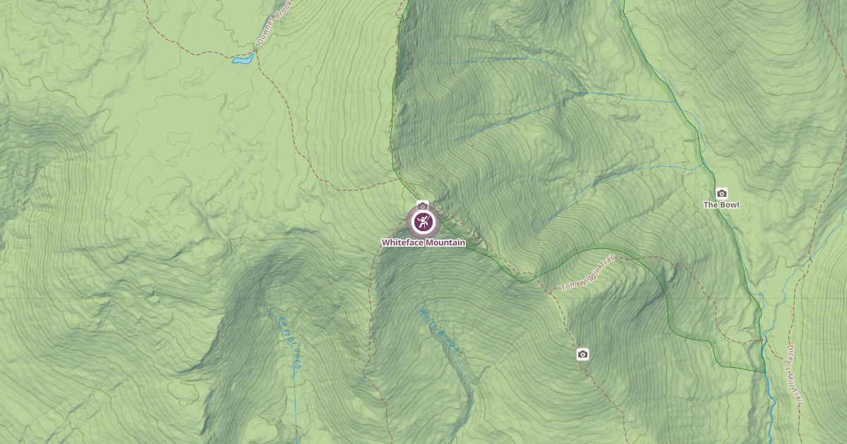 Map preview of Whiteface Mountain