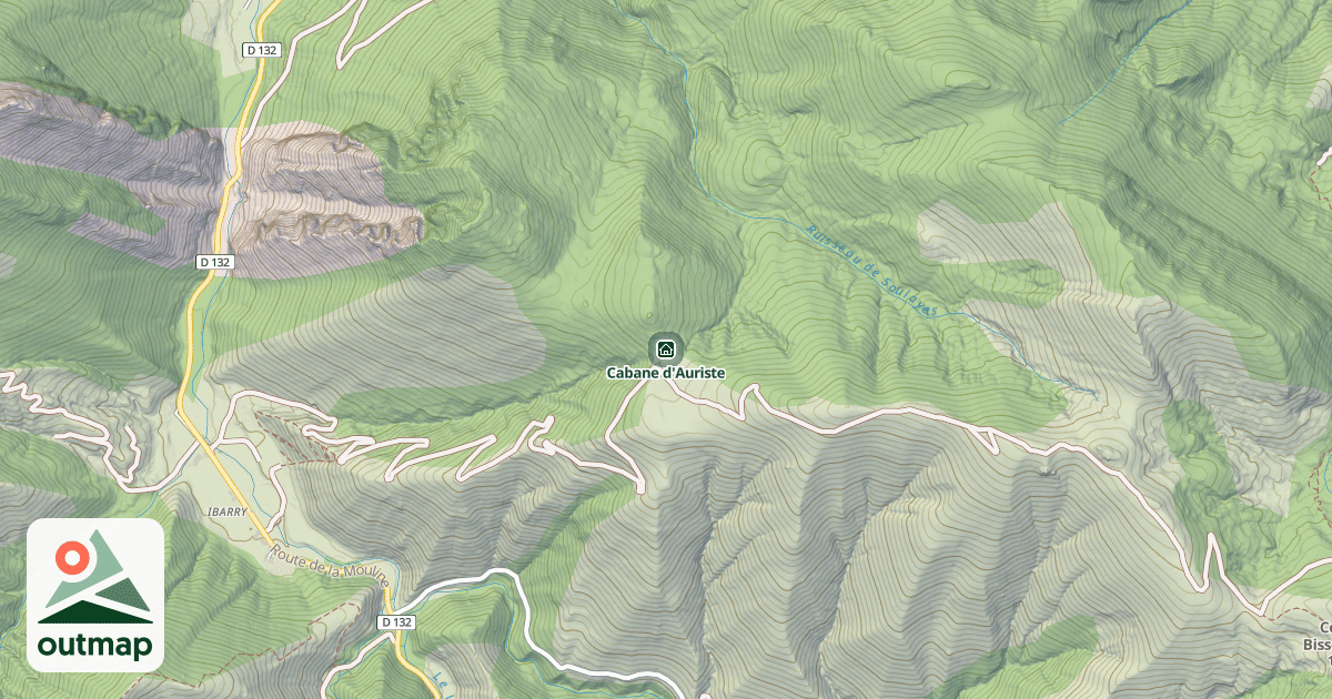 Map of Cabane d'Auriste