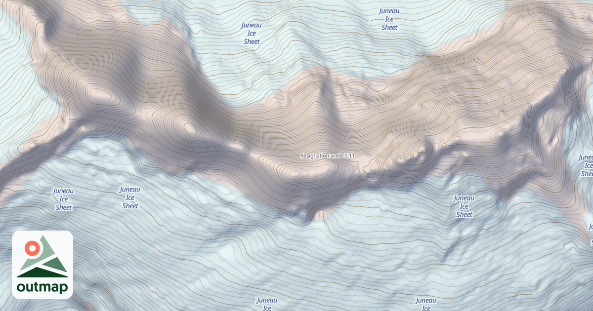 Map of Resignation arete
