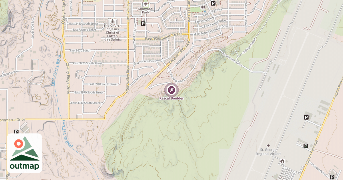 Map of Rascal Boulder