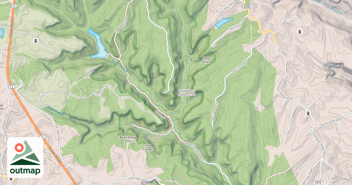 Map of Strawberry Fields