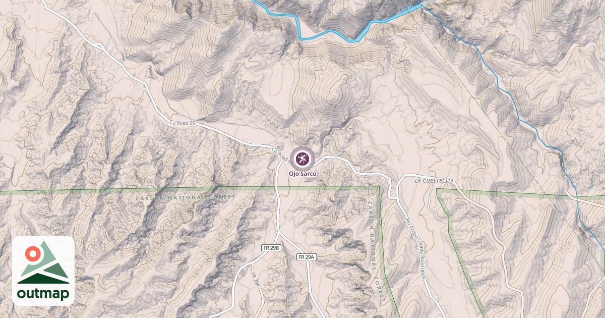 Map of Ojo Sarco