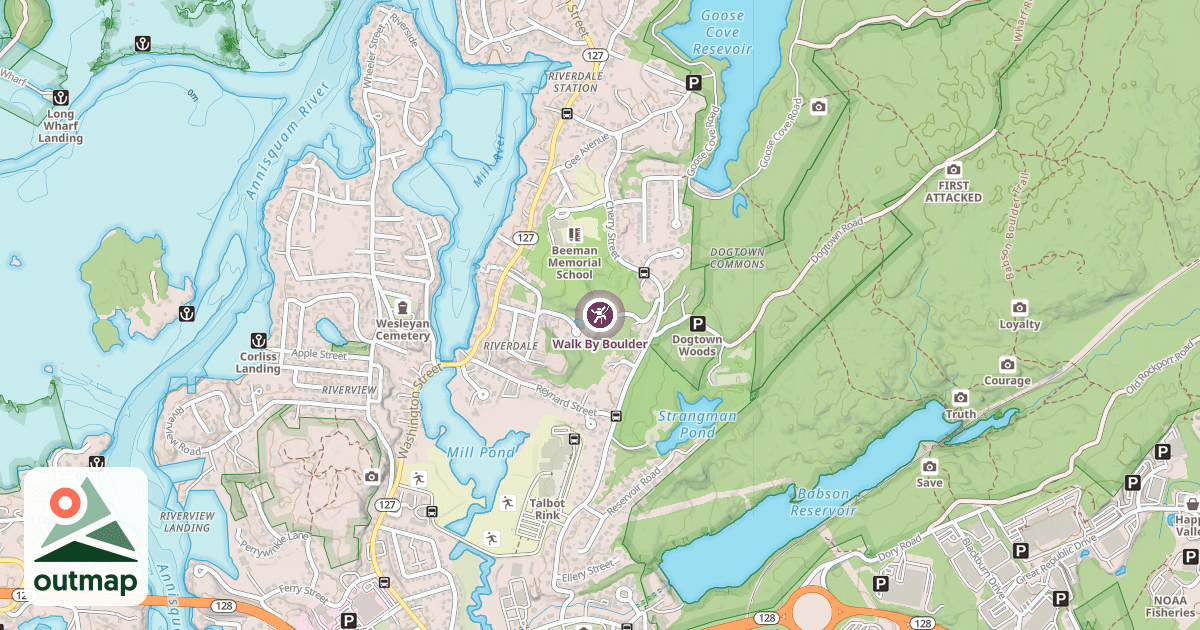 Map of Walk By Boulder