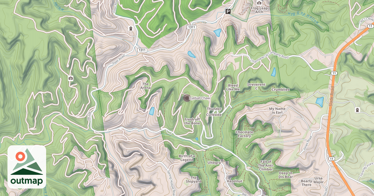 Map of Eyeball Chaw