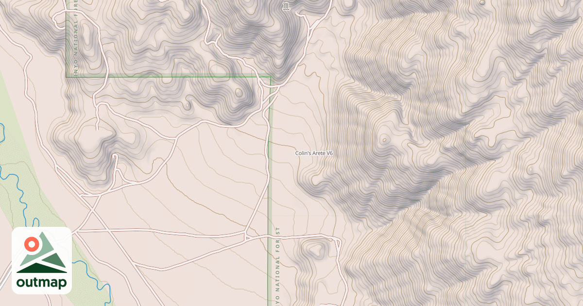 Map of Colin's Arete