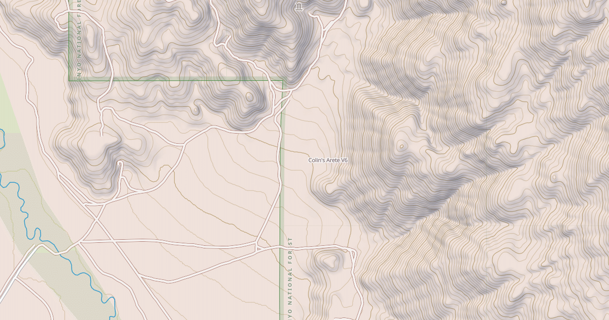 Map preview of Colin's Arete