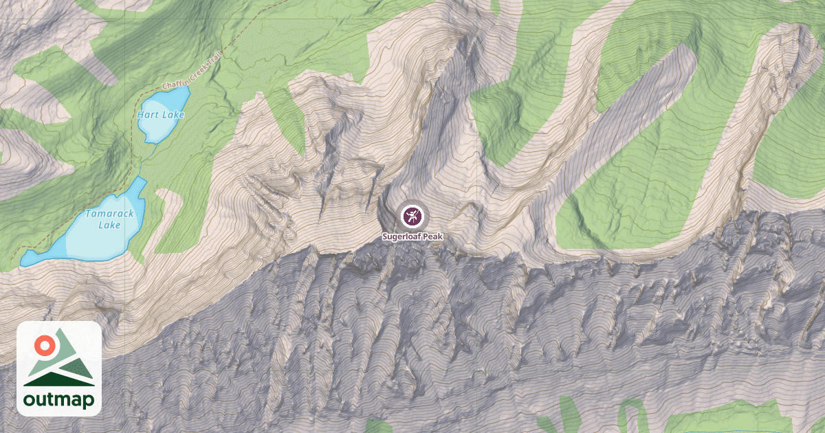 Map of Sugerloaf Peak