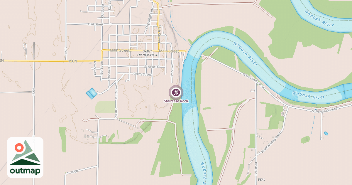 Map of Staircase Rock