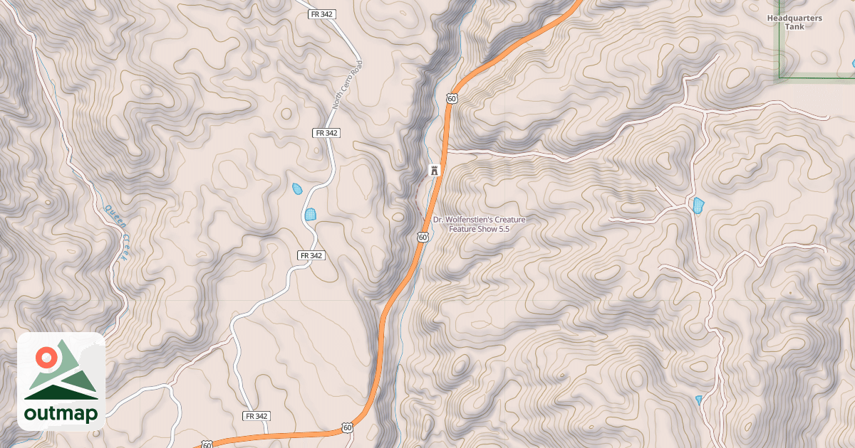 Map of Dr. Wolfenstien's Creature Feature Show