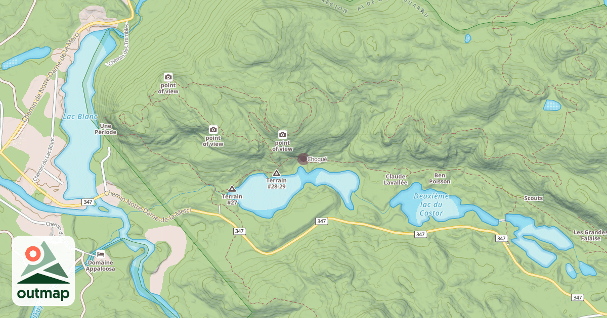 Map of Choqué
