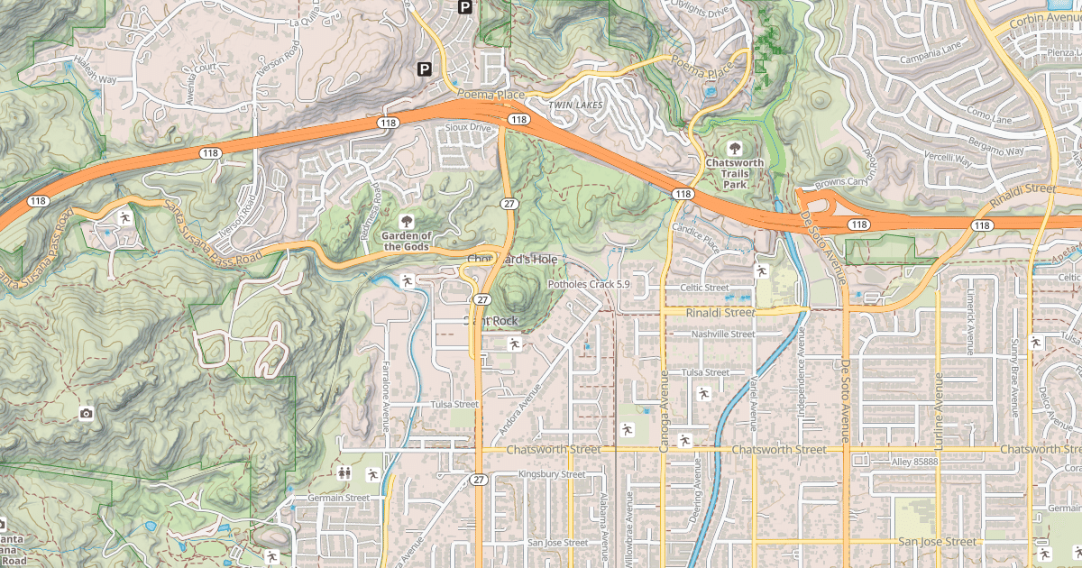 Map preview of Potholes Crack