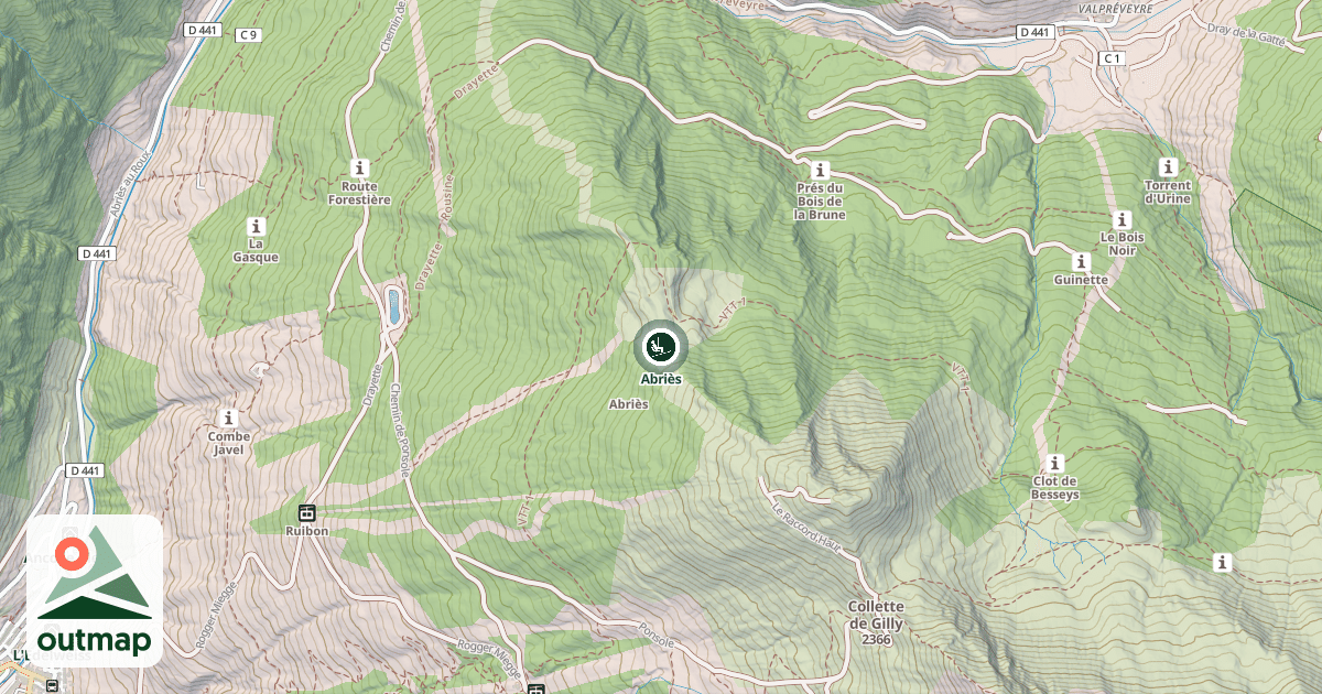 Map of Abriès