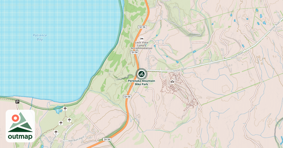 Map of Perenuka Mountain Bike Park
