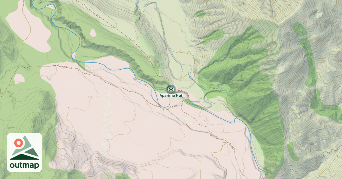 Map of Aparima Hut